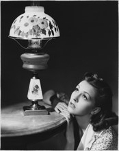 Nancy Kelly, on-set of the Film, "Jesse James", 20th Century Fox, 1939
