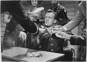 Arthur Kennedy, on-set of the Film, "Bright Victory", Universal Pictures, 1951