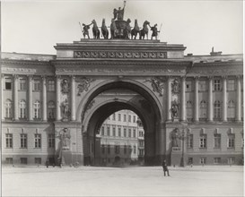 Arch, General Staff Building, Palace Square, Saint Petersburg, Russia, early 1900's