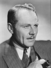 Charles Ruggles, Head and Shoulders Publicity Portrait with Pipe, Paramount Pictures, 1933