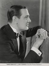 Kenneth Thomson, Publicity Portrait for the Film, "Man Wanted", Warner Bros., 1932