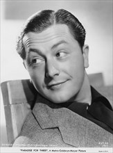 Robert Young, Publicity Portrait for the Film, "Paradise for Three", MGM, 1937