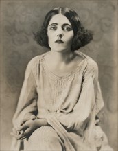 Silent Film Actress Zalla Zarana, born Rozalija Srsen in Zuzemberk, Slovenia, Seated Publicity Portrait, 1920's