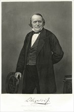 Louis Agassiz (1807-73), Swiss-American Biologist and Geologist, Three-Quarter Length Portrait, Engraving