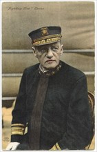 Robley "Fighting Bob" Evans (1846-1912), Rear Admiral of the United States Navy, Served from the American Civil War to the Spanish-American War, Seated Portrait, Postcard, early 1900's