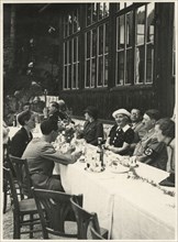Adolf Hitler and Joseph Goebbels at Dinner Banquet, Germany, 1938