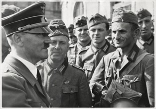 Adolf Hitler During a Troop Visit, Jaroslaw, Poland, September 1939