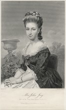 Mrs. John Jay, Wife of First Chief Justice of the United States, Engraving from Painting by Alonzo Chappel, 1872