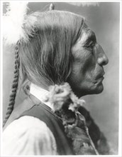 Wolf Robe, Southern Cheyenne Chief, Head and Shoulders Profile Portrait, early 1900's