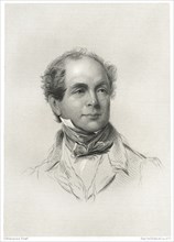 Thomas Moore (1779-1852), Irish Poet, Songwriter and Entertainer, Head and Shoulders Portrait, Engraving by H.B. Hall & Sons, 1876