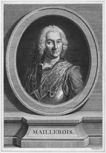 Jean-Baptiste Francois des Marets, marquis de Maillebois (1682-1762), French Marshal, Portrait, Engraving