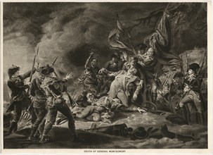 Death of General Montgomery in the Attack on Quebec December 31, 1775, from the Painting by John Trumbull