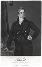 Sir Robert Peel (1788-1850), British Statesman and two-time Prime Minister, Engraving from an Original Painting by Sir Thomas Lawrence, Portrait Gallery of Eminent Men and Women in Europe and America,...