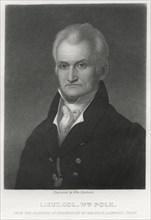 Lieutenant Colonel William Polk (1758-1834), Banker, Educational Administrator, Political Leader, and Renowned Continental officer in the War for American Independence, Illustration from the Original ...