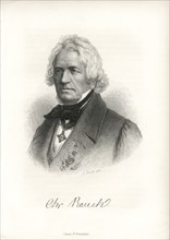 Christian Daniel Rauch (1777-1857), German Sculptor, Engraving, 1873