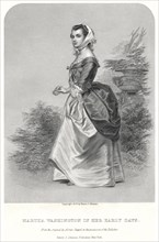 Martha Washington in her Early Days, Engraving from the Original Painting by Alonzo Chappel, 1879