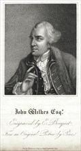 John Wilkes (1725-97) English Radical, Journalist and Politician, Engraving by E. Bocquet from an Original Painting by Robert Edge Pine
