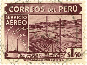 Peru Air Service Postage Stamp, 1938