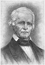 Henry Dodge (1782-1867), Democratic member of the U.S. House of Representatives and U.S. Senate, Illustration from the painting by J.C. Marine, Wisconsin Historical Society, Harper's Monthly Magazine,...