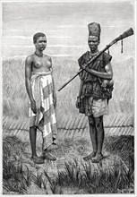 Young Bambaras, a Mande´ People, Mali, Illustration, Harper's Monthly Magazine, 1879