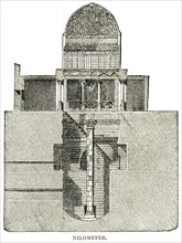 Nilometer, Device for Measuring Water Level in the Nile, Egypt, Illustration, Cyclopaedia of Universal History, Volume 1, The Ancient World, by John Clark Ridpath, the Jones Brothers Publishing Compan...