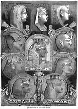 Celebrities of Ancient Egypt, Aahmes Nefertari, Ptolemaus IX, Evergetes II, Gemahlin Amenophis, Seti I, Sethos, Mutemua XVII Dynasty, Kleopatra, Aethiopian, Aksinoe II, Philadelphus Gem, Ramses III, I...
