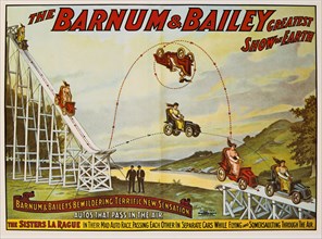The Barnum & Bailey Greatest Show on Earth, The Sisters La Rague, Circus Poster, Lithograph, 1908