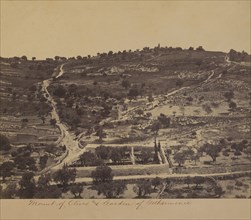 Mount of Olives and Garden of Gethsemane, Jerusalem, 1860's