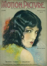 Actress Pauline Starke, Motion Picture Magazine Cover by Hal Phyfe, June 1923