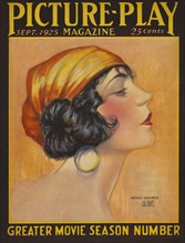 Actress Renee Adoree, Picture-Play Magazine Cover by Hal Phyfe, September 1925