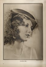 Actress Claudia Dell, Publicity Portrait inside The New Movie Magazine, May 1930