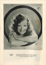 Actress Clara Bow, Publicity Portrait for the Film, "True to the Navy", inside The New Movie Magazine, May 1930