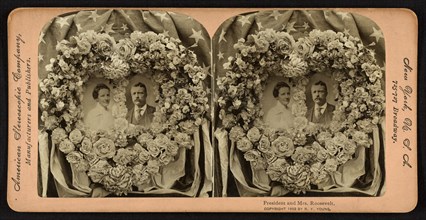 President and Mrs. Roosevelt, Stereo Card, R. Y. Young, American Stereoscopic Company, 1902