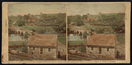 Bridge on the Boonsboro Pike, Antietam, Maryland, USA, Stereo Card, Alexander Gardner, 1862