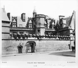 Palais des Thermes de Cluny, Paris, France, Silver Albumen Print, Edouard Baldus, 1860's