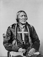 Little Robe, Cheyenne Indian, Seated Portrait, National Photo Company, early 1870's