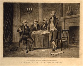 John Adams, Morris, Hamilton, Jefferson, Leaders of the Continental Congress, Augustus Tholey, 1896