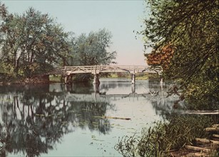 The Old Bridge, Concord, Massachusetts, USA, Detroit Publishing Company, 1901
