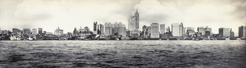 Skyline, New York City, New York, USA, Irving Underhill, 1908