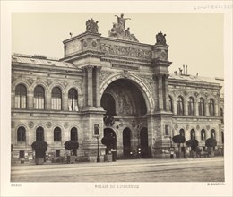 Palais de l'industrie, Paris, France, Silver Albumen Print, Edouard Baldus, 1860's