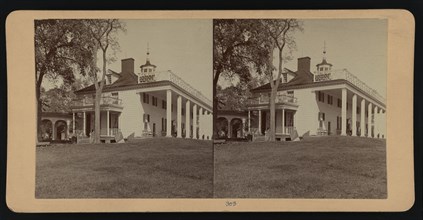 Home of George Washington, Mount Vernon, Virginia, USA, Stereo Card, 1900