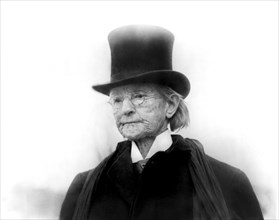Dr. Mary Edwards Walker (1832-1919), Only Woman to Receive Medal of Honor, Head and Shoulders Portrait Wearing Top Hat and Coat, Bain News Service, 1911