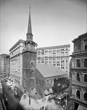 Old South Meeting House & Old South Building, Boston, Massachusetts, USA, Detroit Publishing Company, 1905