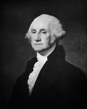 George Washington (1732-99), First President of the United States, Photograph of a Carroll Portrait at Metropolitan Museum of Art, Detroit Publishing Company, 1900