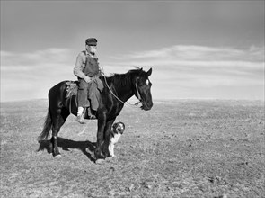 Sheep Herder, Pennington County, South Dakota, USA, Arthur Rothstein, Farm Security Administration, May 1936
