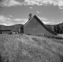 Barn and Hay Field, South Lincoln, Vermont, USA, Louise Rosskam, Farm Security Administration, July 1940