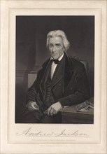 Andrew Jackson (1767-1845), Seventh President of the United States, Seated Portrait, Engraving from an Original Painting by Alonzo Chappel, Johnson, Fry & Co., 1870