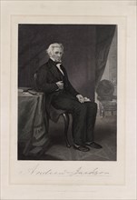 Andrew Jackson (1767-1845), Seventh President of the United States, Seated Portrait, Engraving from an Original Painting by Alonzo Chappel, Johnson, Wilson & Co. Publishers, 1874