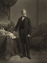 Andrew Jackson (1767-1845), Seventh President of the United States, Full-Length Portrait, Engraved by Alexander H. Ritchie from a Painting by Dennis M. Carter, 1860