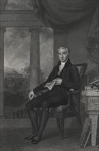 James Monroe, L.L.D., President of the United States, Painting by Charles Bird King,  Engraved by Goodman & Piggot, 1817